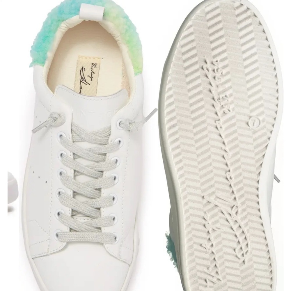 VINTAGE HAVANA Destiny Tie Dye Faux Fur Detail Sneaker Size 8 - Picture 4 of 10